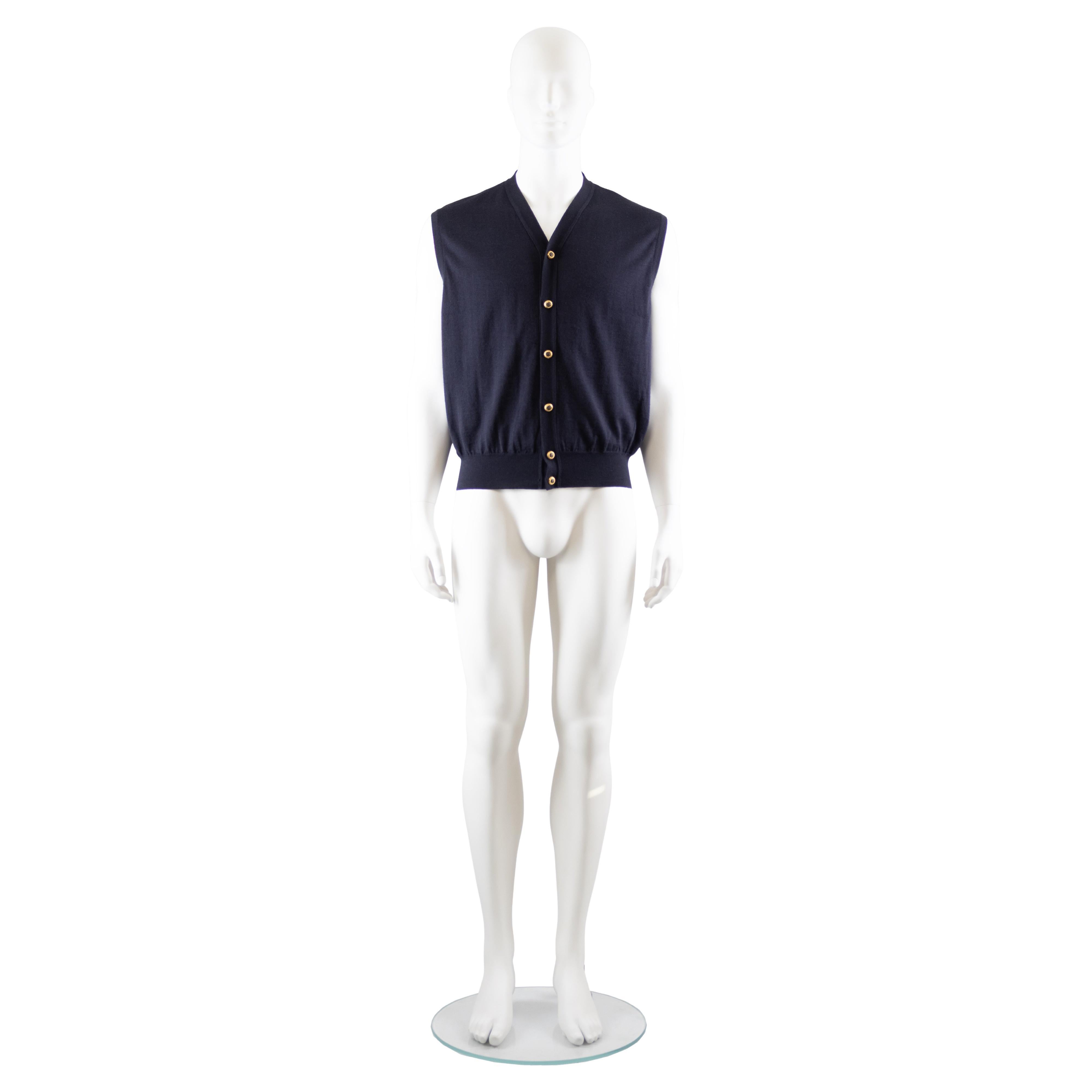 Gianni Versace Couture Cashmere Sweater Vest For Sale