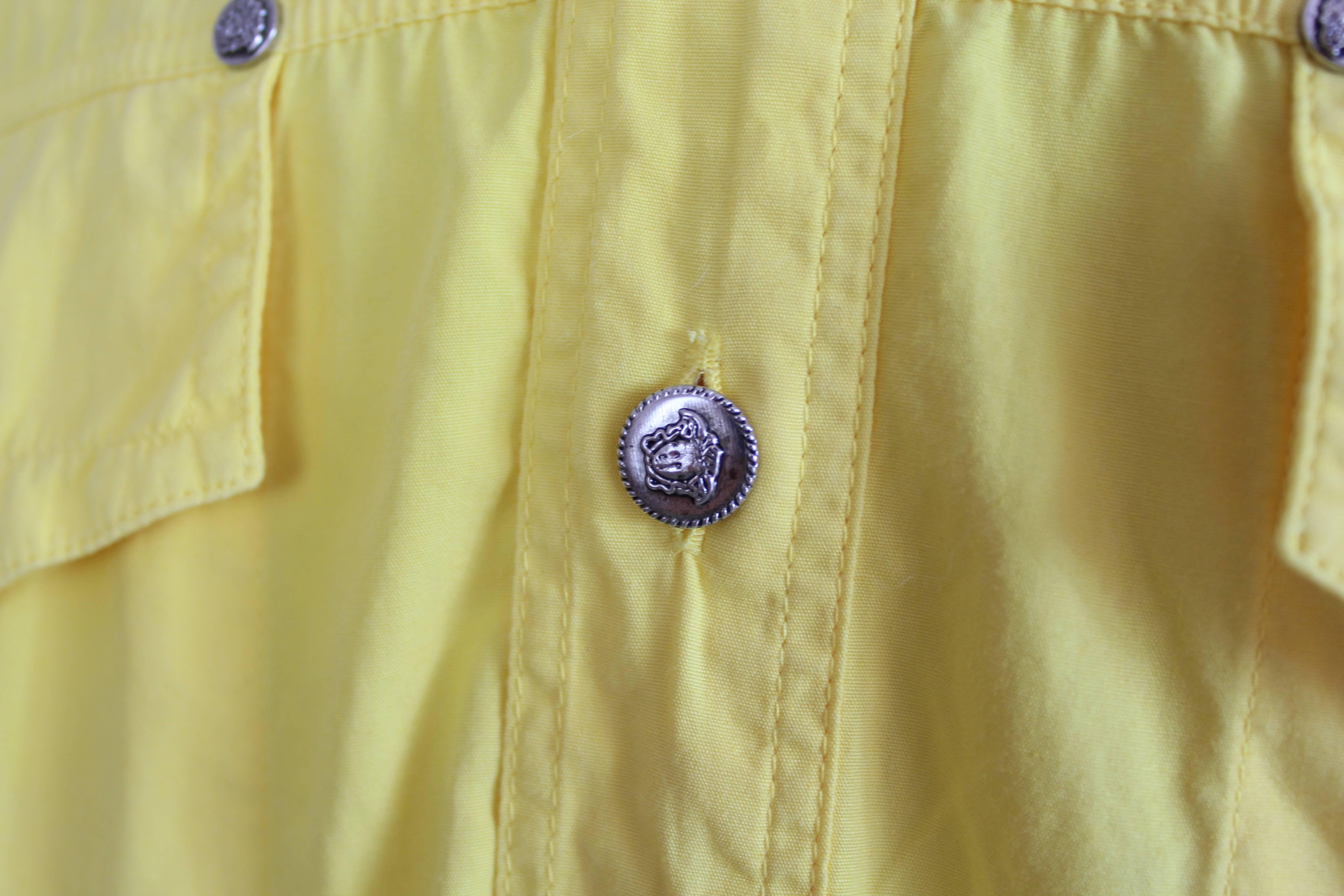 Gianni Versace Couture Cowboy Yellow  Italian Shirt, 1990 2