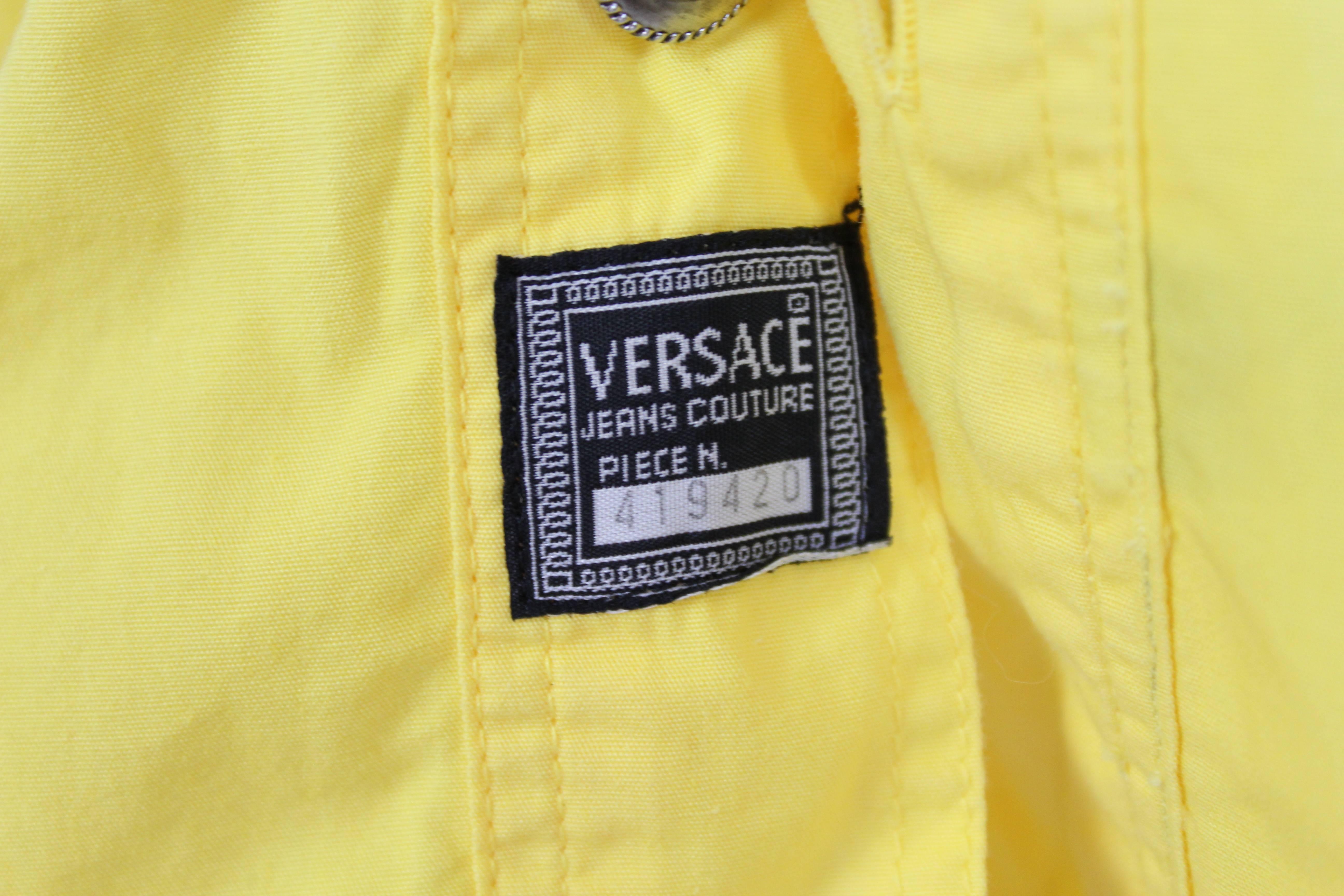 Gianni Versace Couture Cowboy Yellow  Italian Shirt, 1990 4