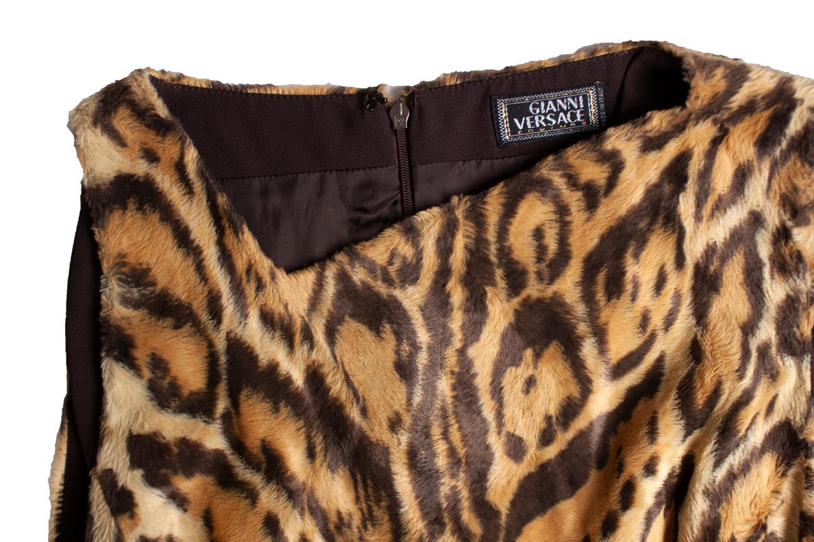 Gianni Versace Couture, dress in leopard print For Sale 1