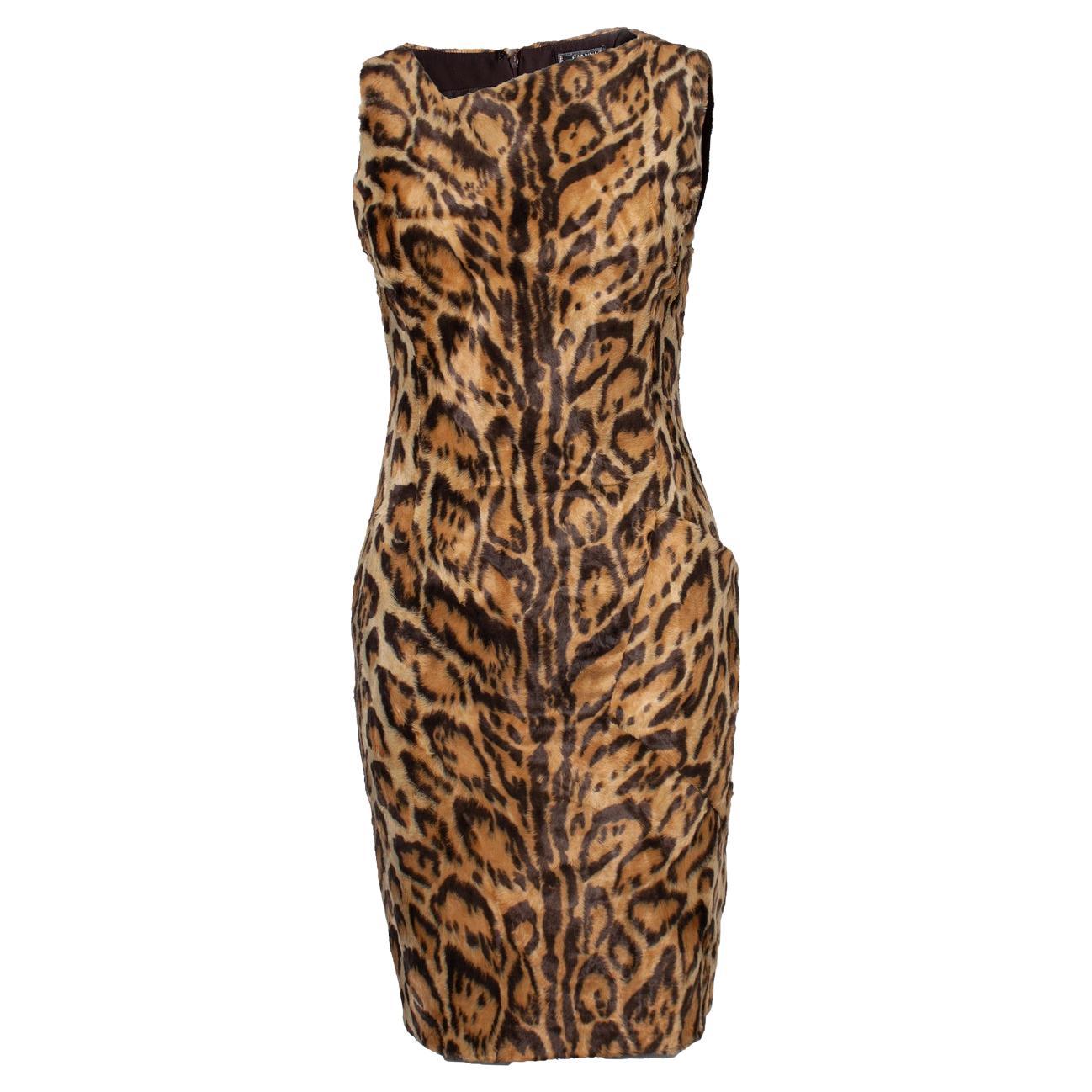 Gianni Versace Couture, dress in leopard print For Sale