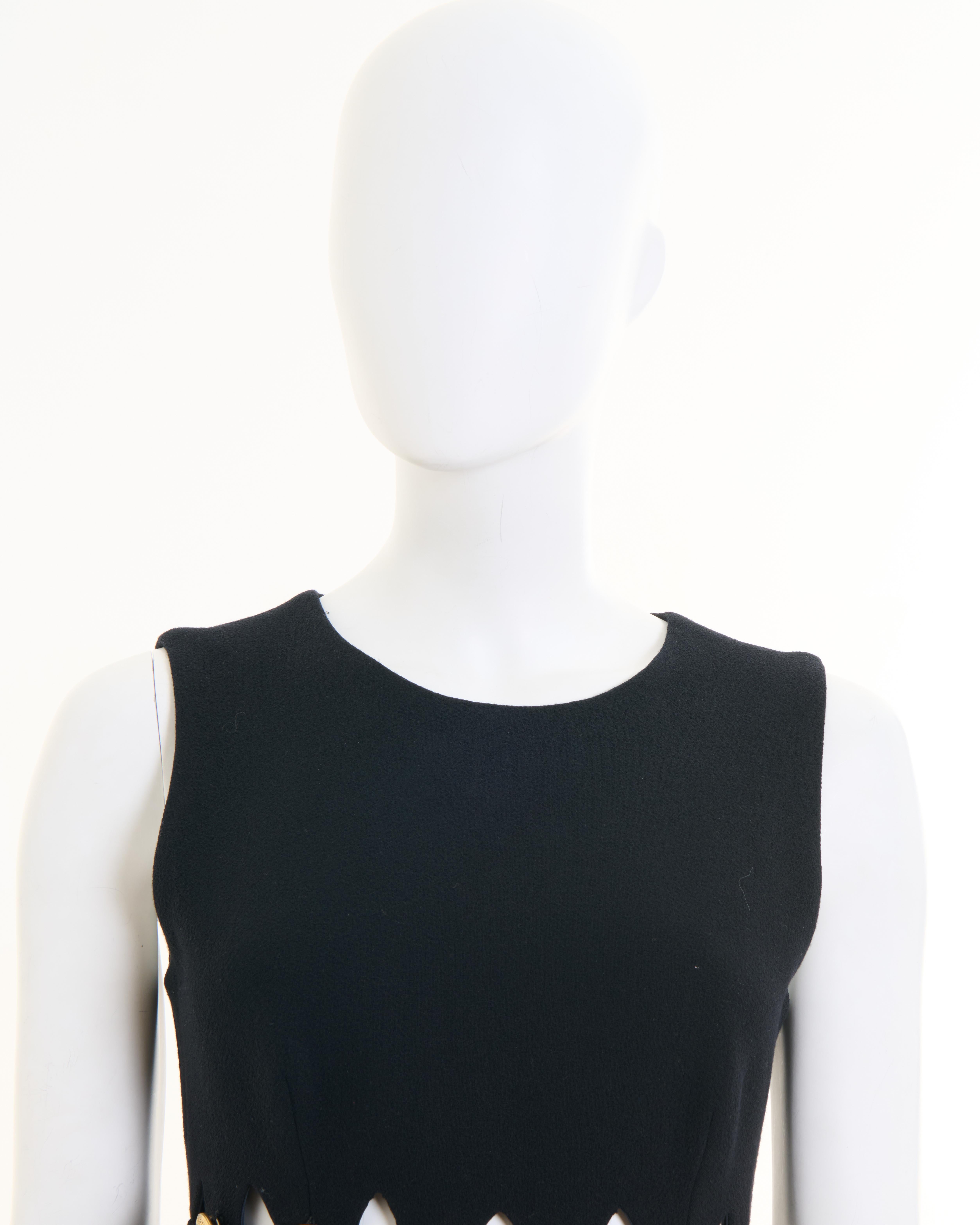 Gianni Versace Couture F/W 1994 Medusa Midi Cut-Out Dress For Sale 1
