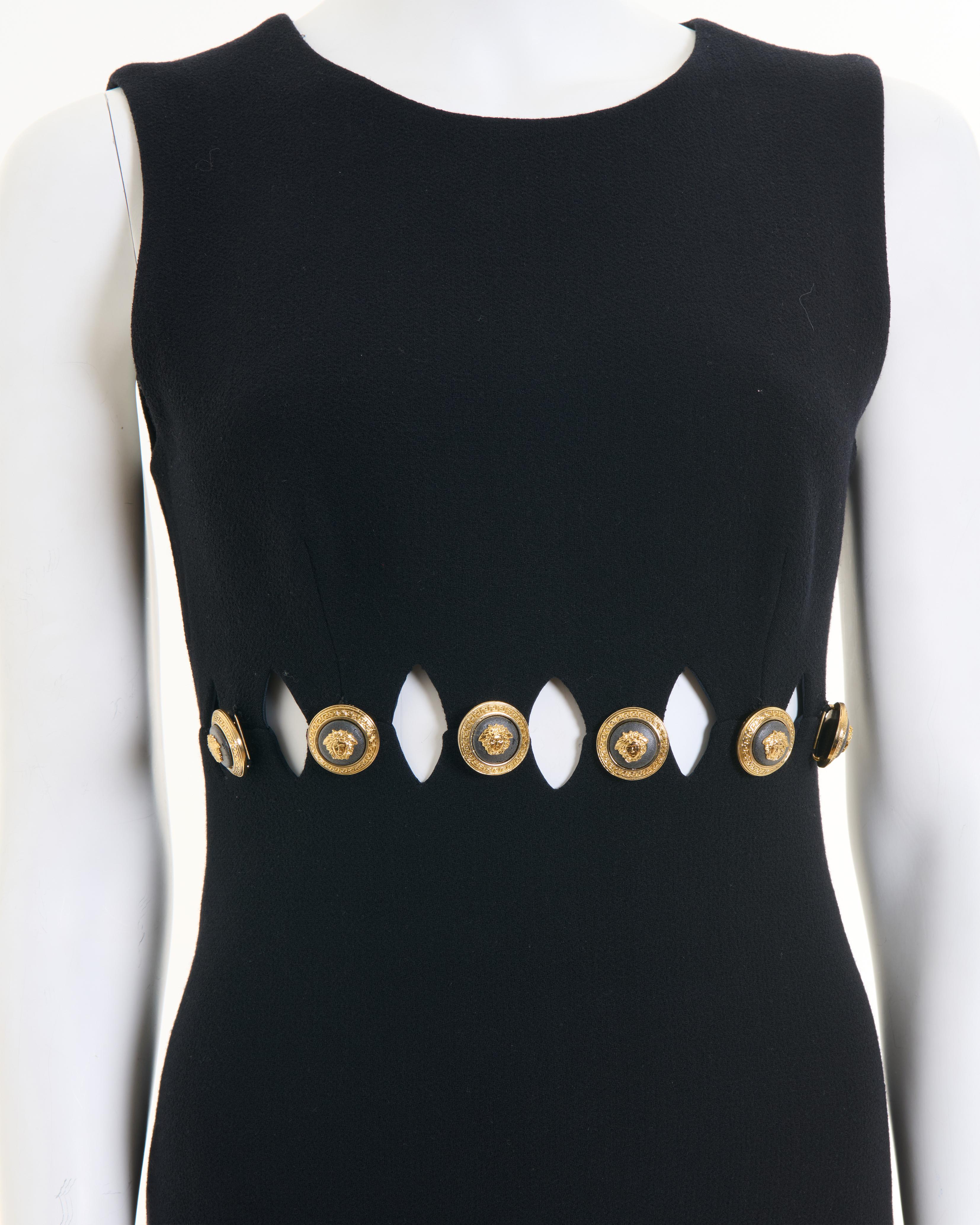 Gianni Versace Couture F/W 1994 Medusa Midi Cut-Out Dress For Sale 3