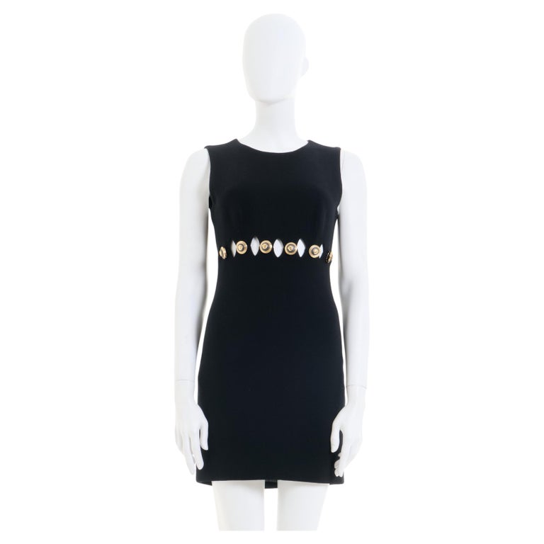 white christmas dresses Versus Versace Black Cut-Out Dress – PauméLosAngeles main image 0