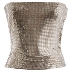 Gianni Versace Couture F/W 1998 Silver Oroton Chainmail Corset
