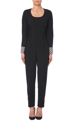 Gianni Versace Couture, Jumpsuit with contrast cuffs, Autumn/Winter 1991