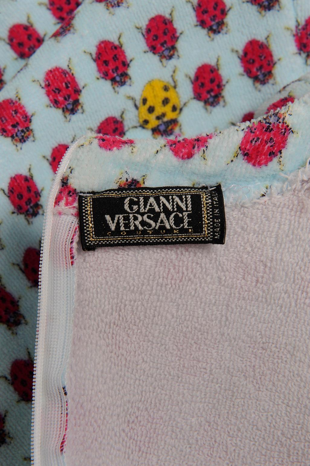 Gianni Versace Couture Ladybug Terry Cloth Dress, Spring-Summer 1995 7