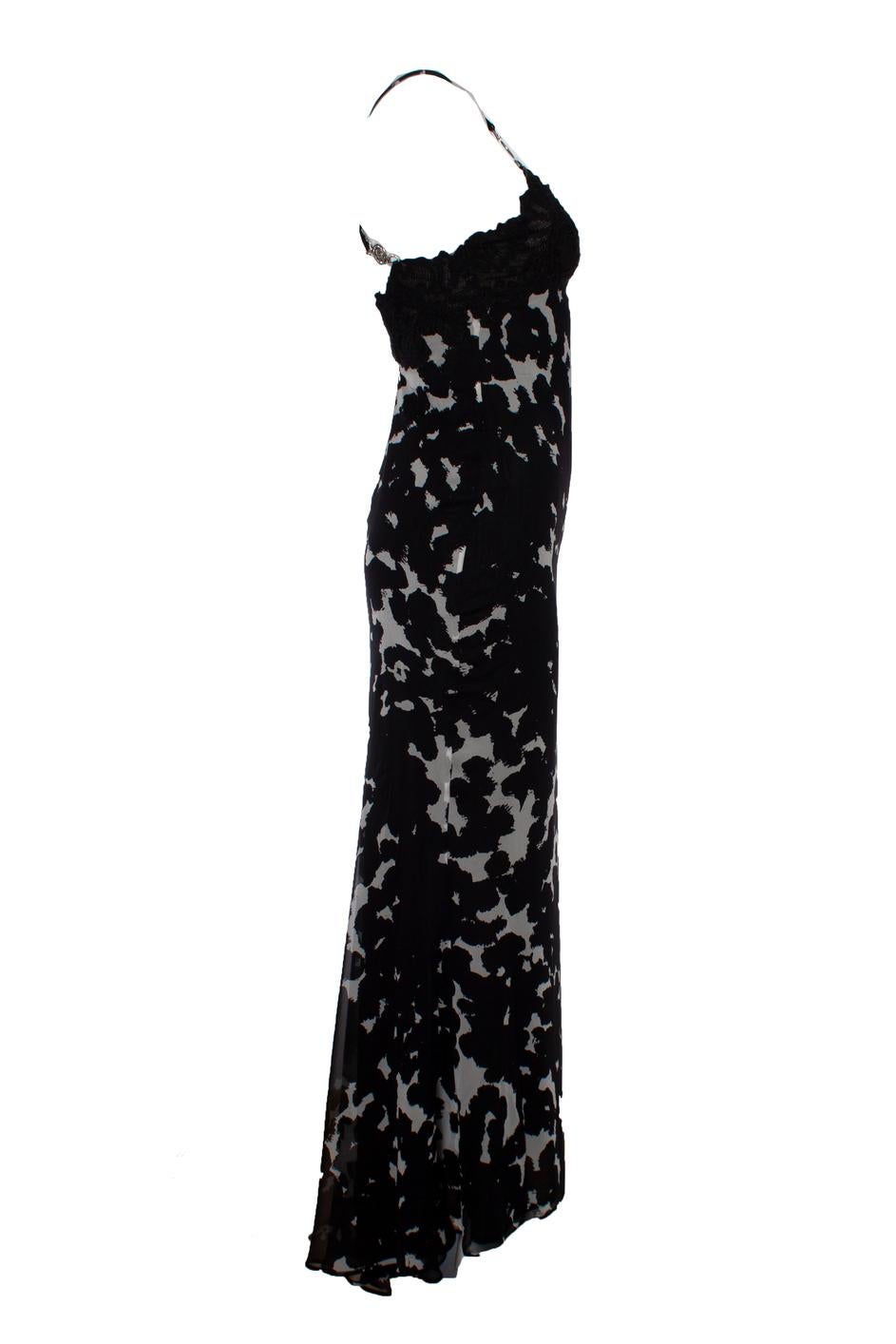 Nero Gianni Versace Couture, Maxi dress in vendita