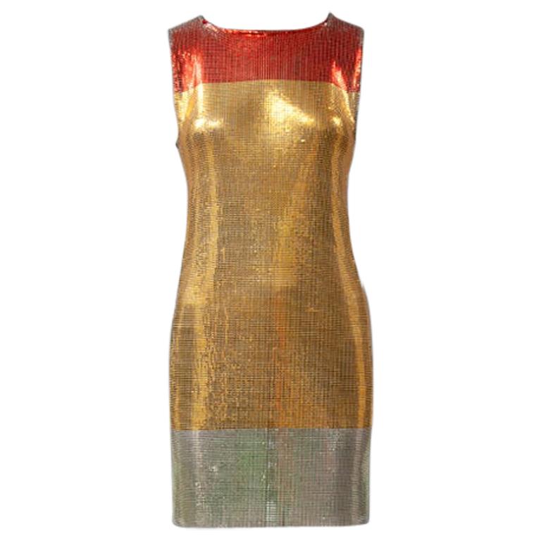 Gianni Versace Couture Metal Mesh Mini Dress, Fall-Winter 1996-1997