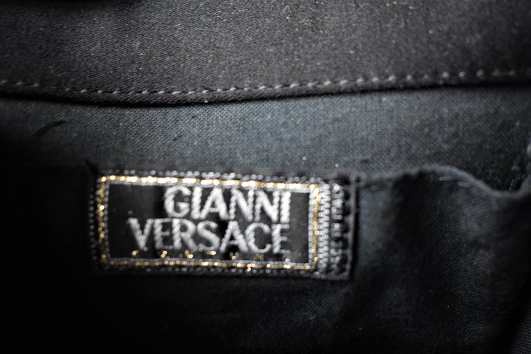 FINAL SALE Gianni Versace Couture Mini Satin Evening Bag with Medusa ...