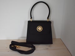 FINAL SALE Gianni Versace Couture Mini Satin Evening Bag with Medusa Head