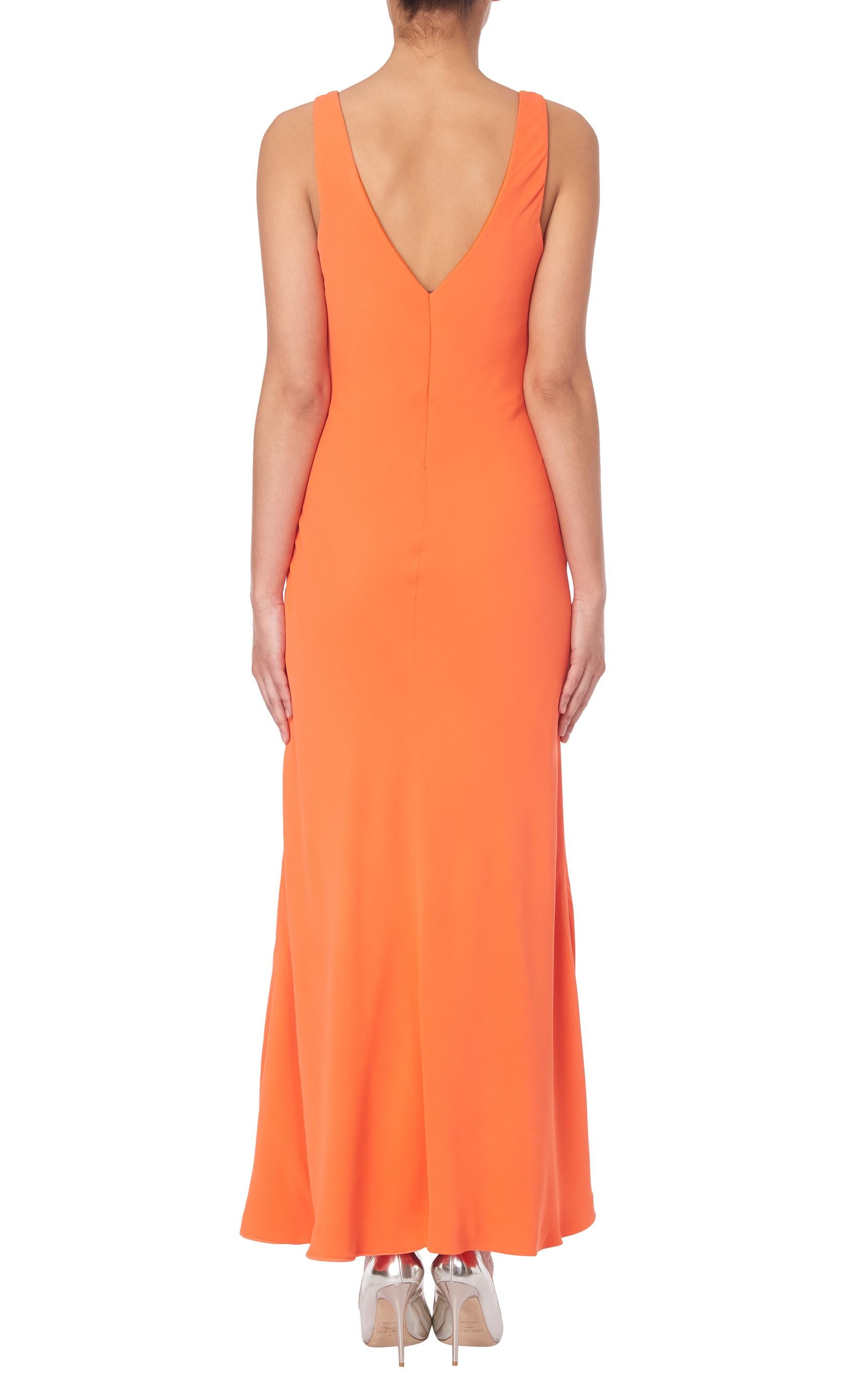 monica bellucci orange dress