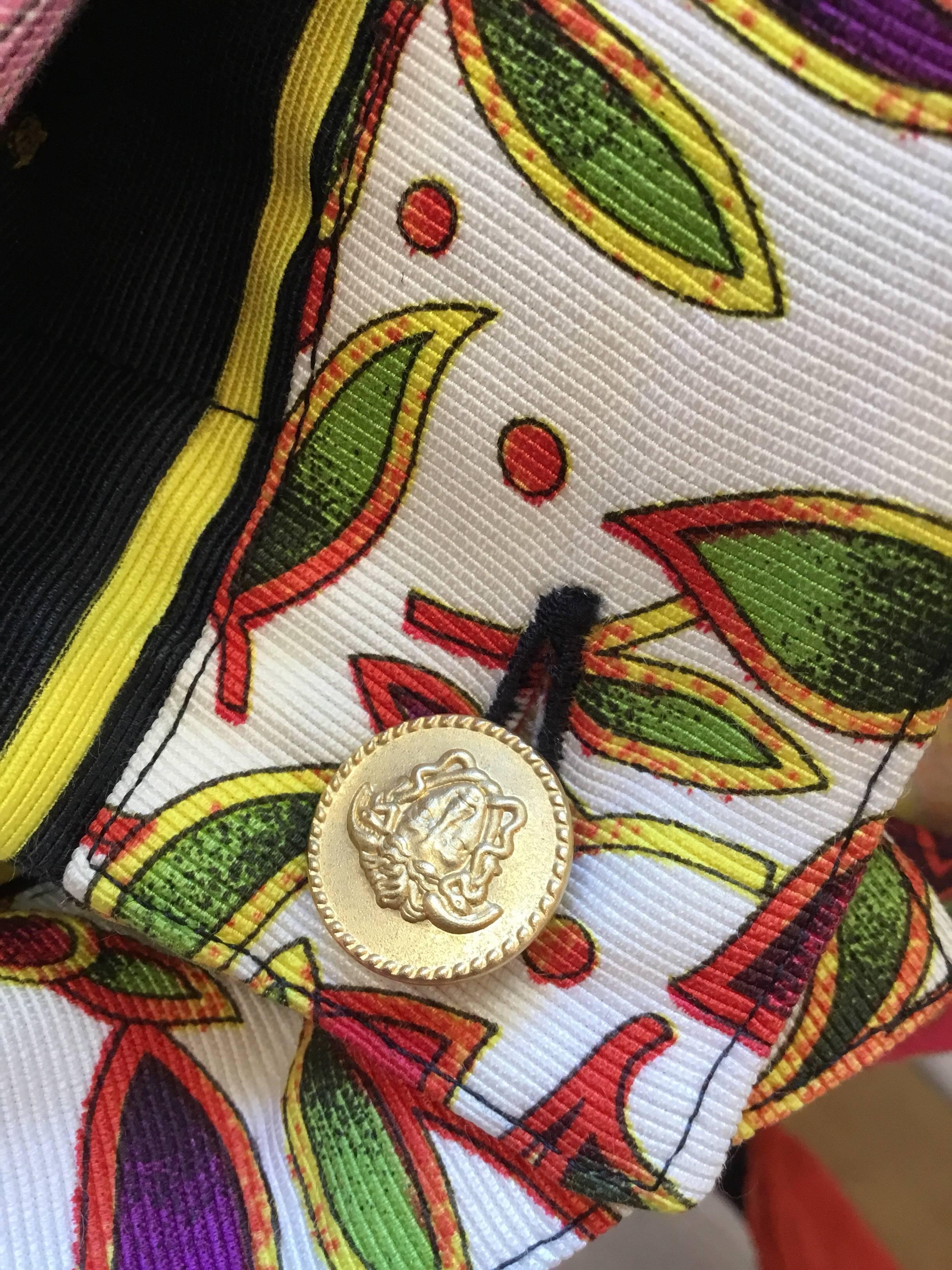Gianni Versace Couture Print Vintage Pants In Excellent Condition In Carmel, CA
