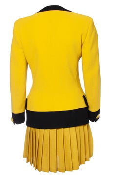 Gianni Versace Couture, Runway blazer and pleated skirt