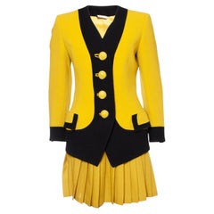 Gianni Versace Couture, Runway blazer and pleated skirt