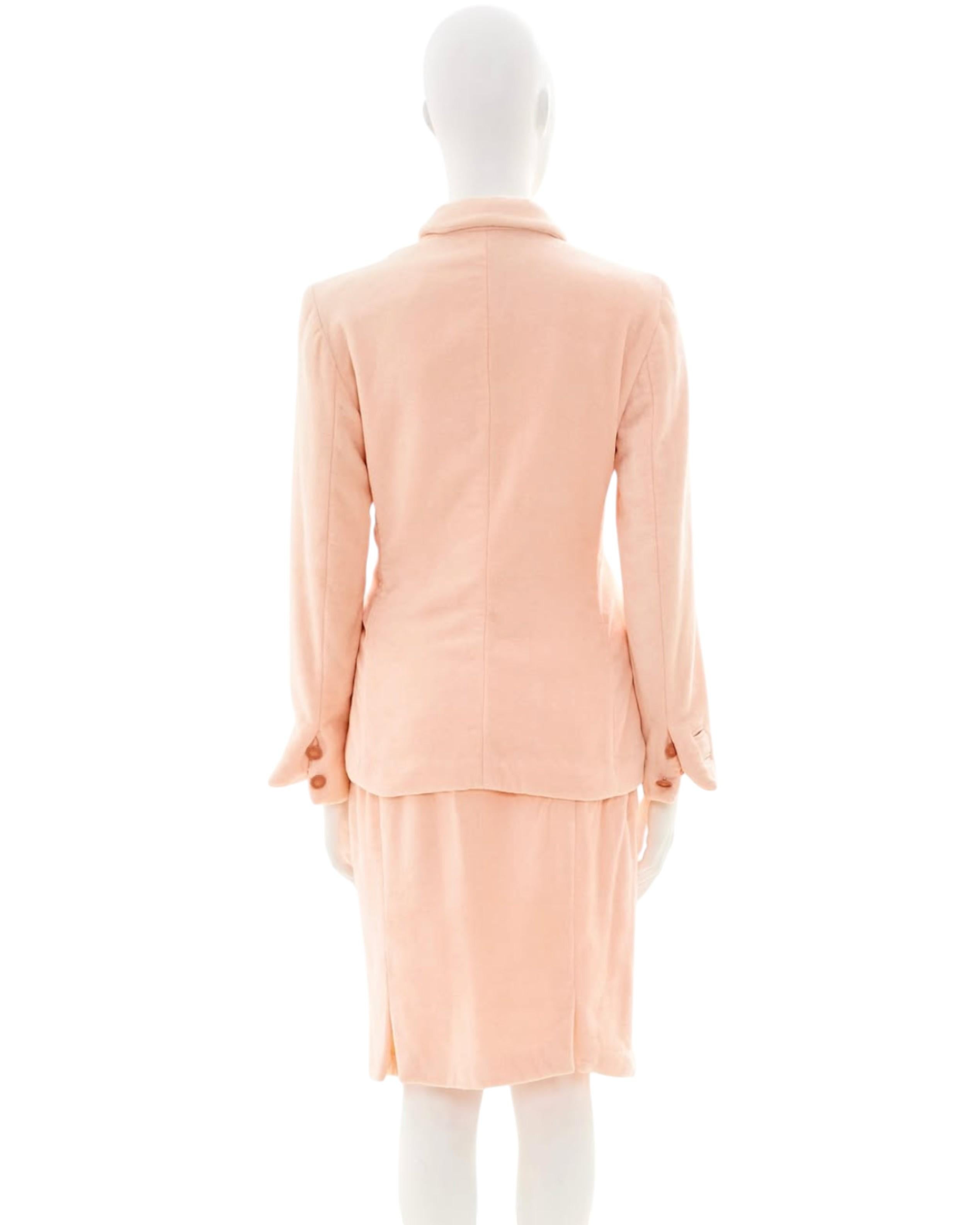 Gianni Versace Couture S/S 1995 Pink terry suit In condizioni ottime in vendita a Milano, IT