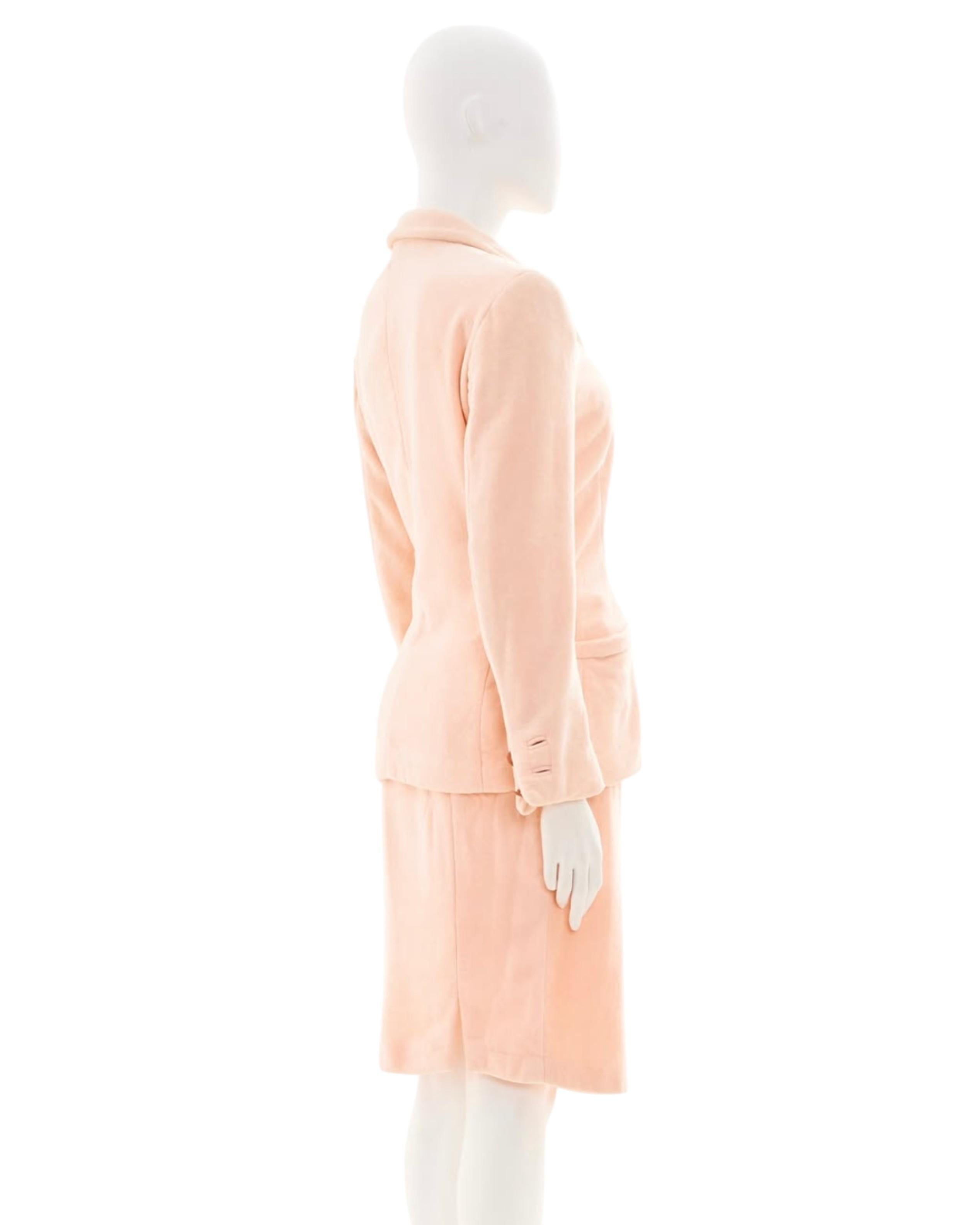 Donna Gianni Versace Couture S/S 1995 Pink terry suit in vendita