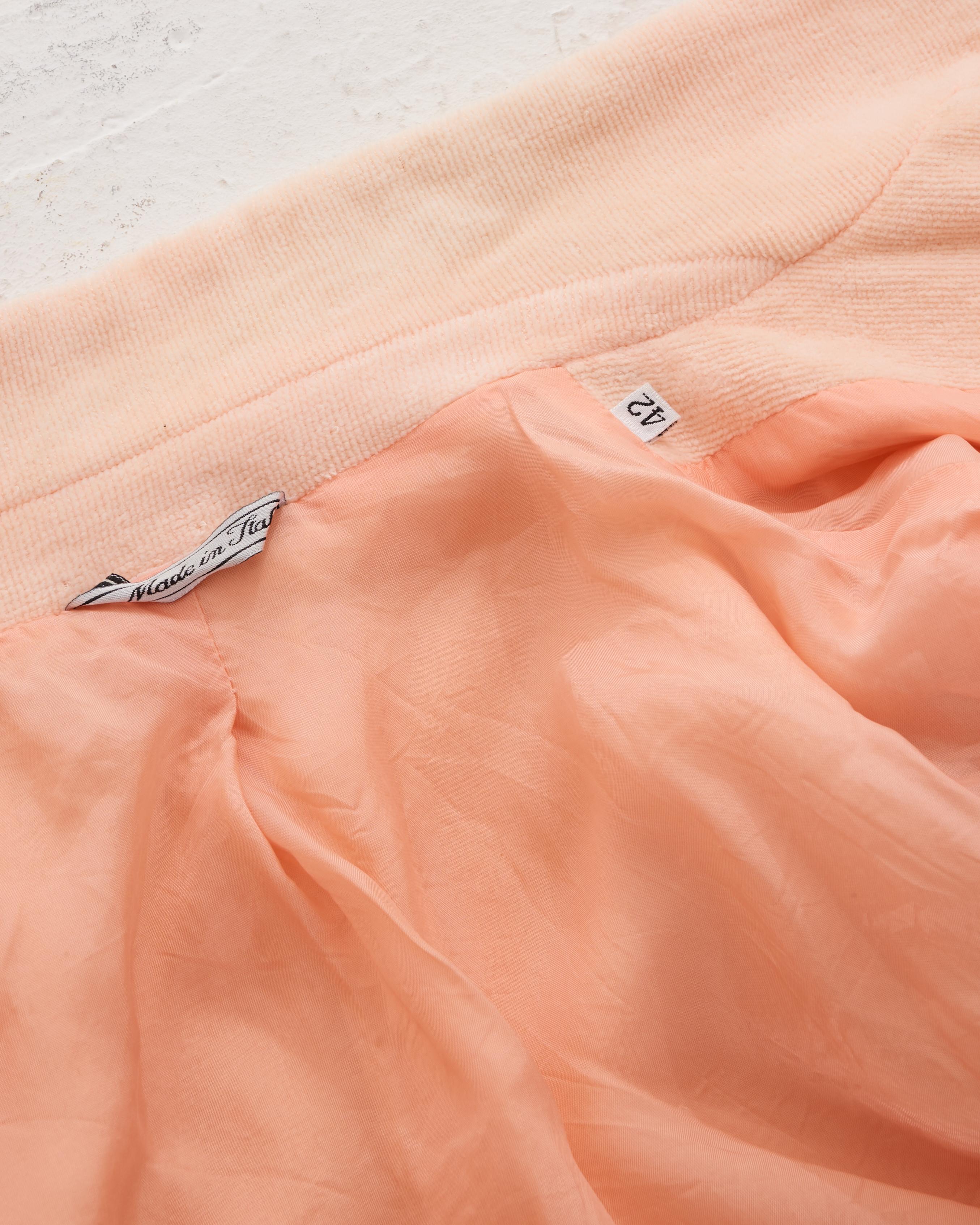 Gianni Versace Couture S/S 1995 Pink terry suit in vendita 2