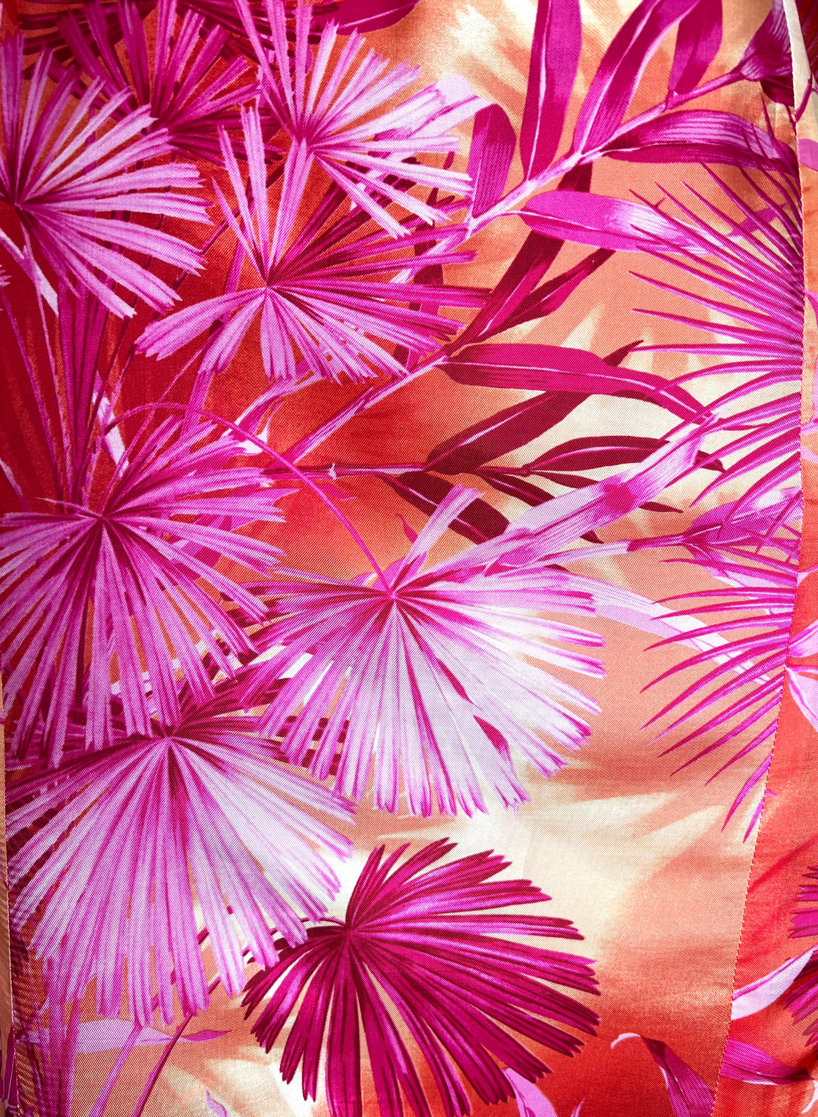 Gianni Versace Couture S/S 2000 Robe-chemise en denim chambray avec imprimé Jungling en vente 5