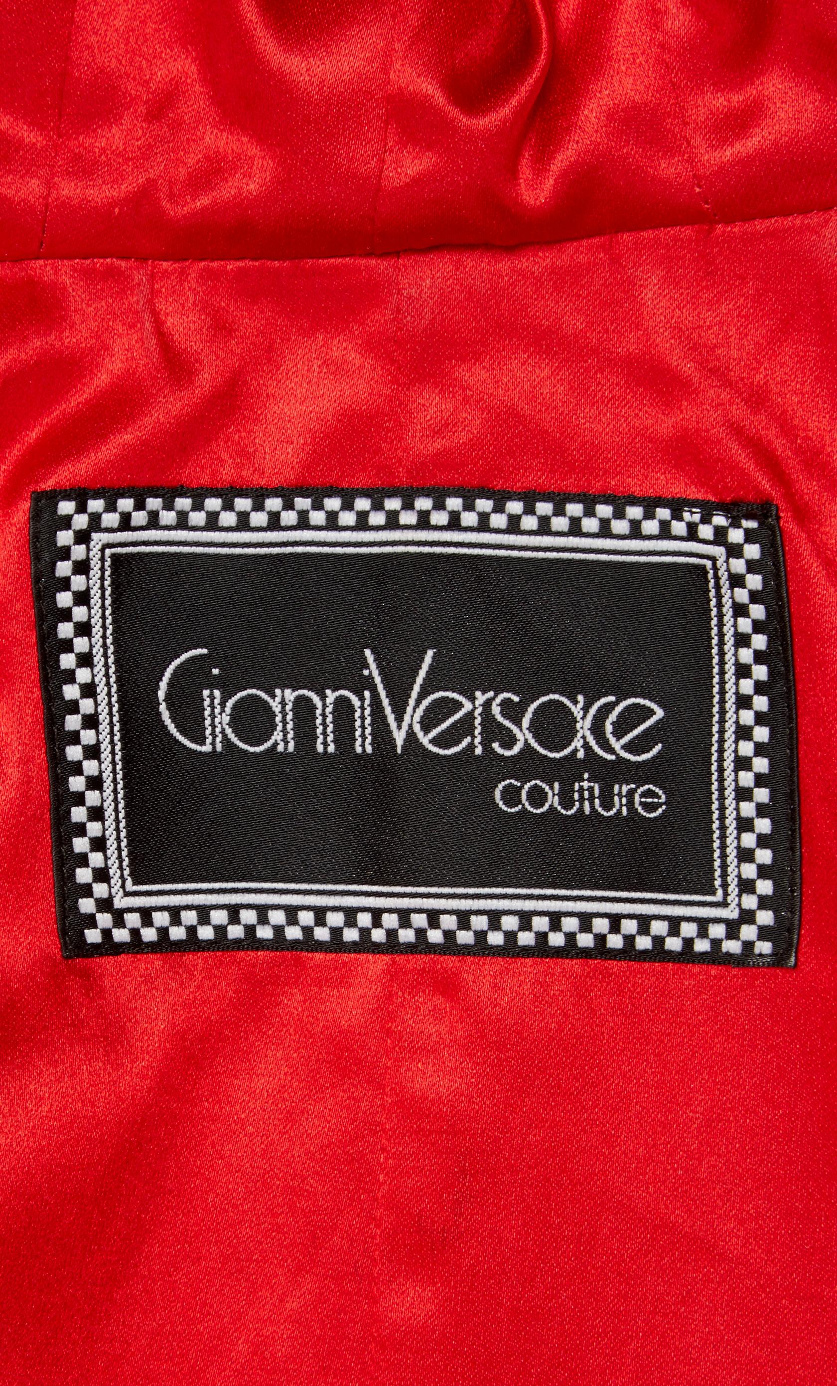 Women's Gianni Versace couture, silk hooded caban cape, circa 1980