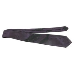 GIANNI VERSACE COUTURE Corbata de Seda en Colores Morados Italia 1990