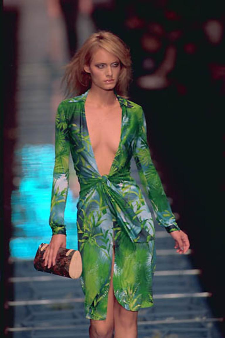 GIANNI VERSACE COUTURE SS 00 Iconic and Rare Draped Dress at 1stDibs