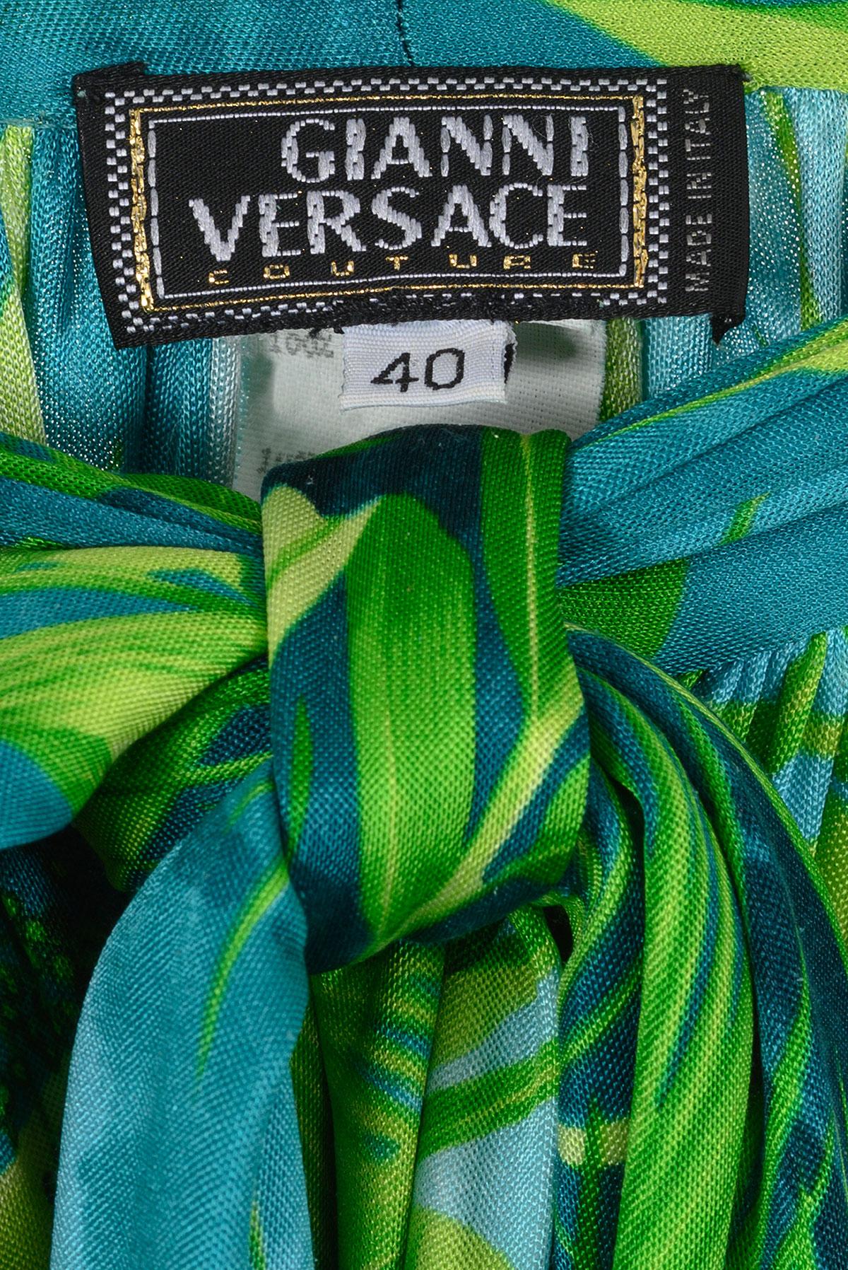 Women's or Men's GIANNI VERSACE COUTURE SS 00 Iconic Jungle Halter Neck Top For Sale