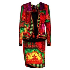 Gianni Versace Couture Theater Print Suit