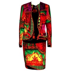 Gianni Versace Couture Theater Print Suit