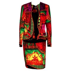 Gianni Versace Couture Theater Print Suit