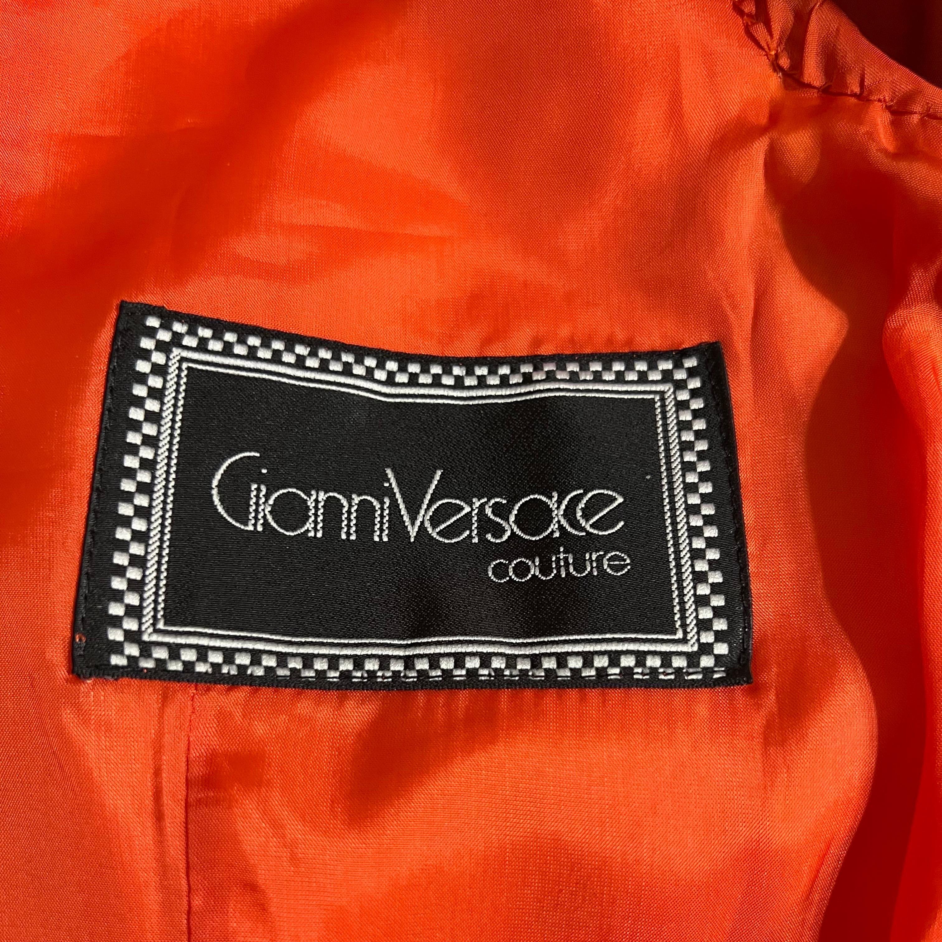 S/S 1991 Gianni Versace Couture Ventagli Atelier Printed Silk Jacket 11
