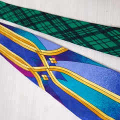 Gianni Versace silk jacquard tie vintage 1990s