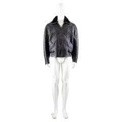 Gianni Versace Embossed Leather Jacket A/W 1990