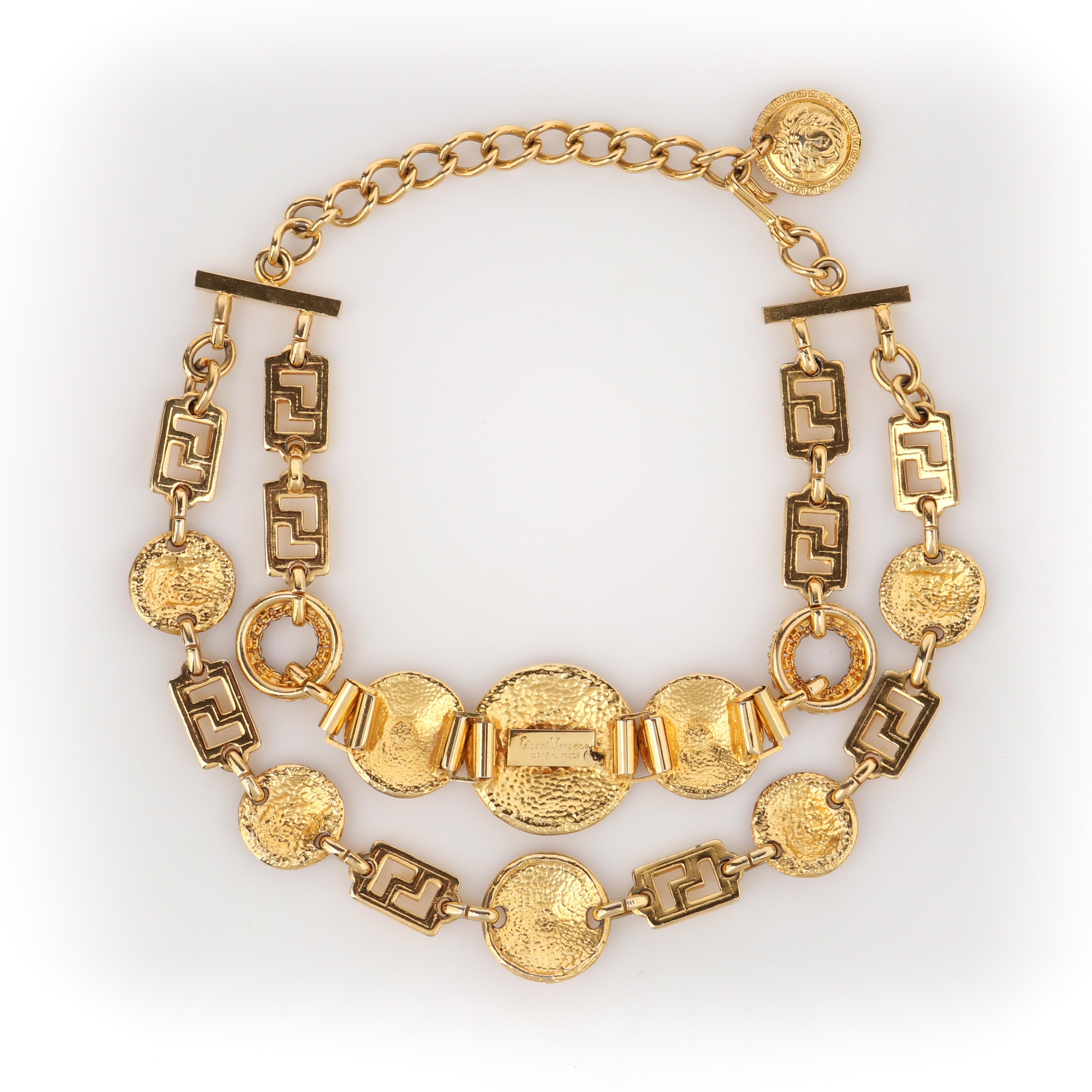 versace coin necklace