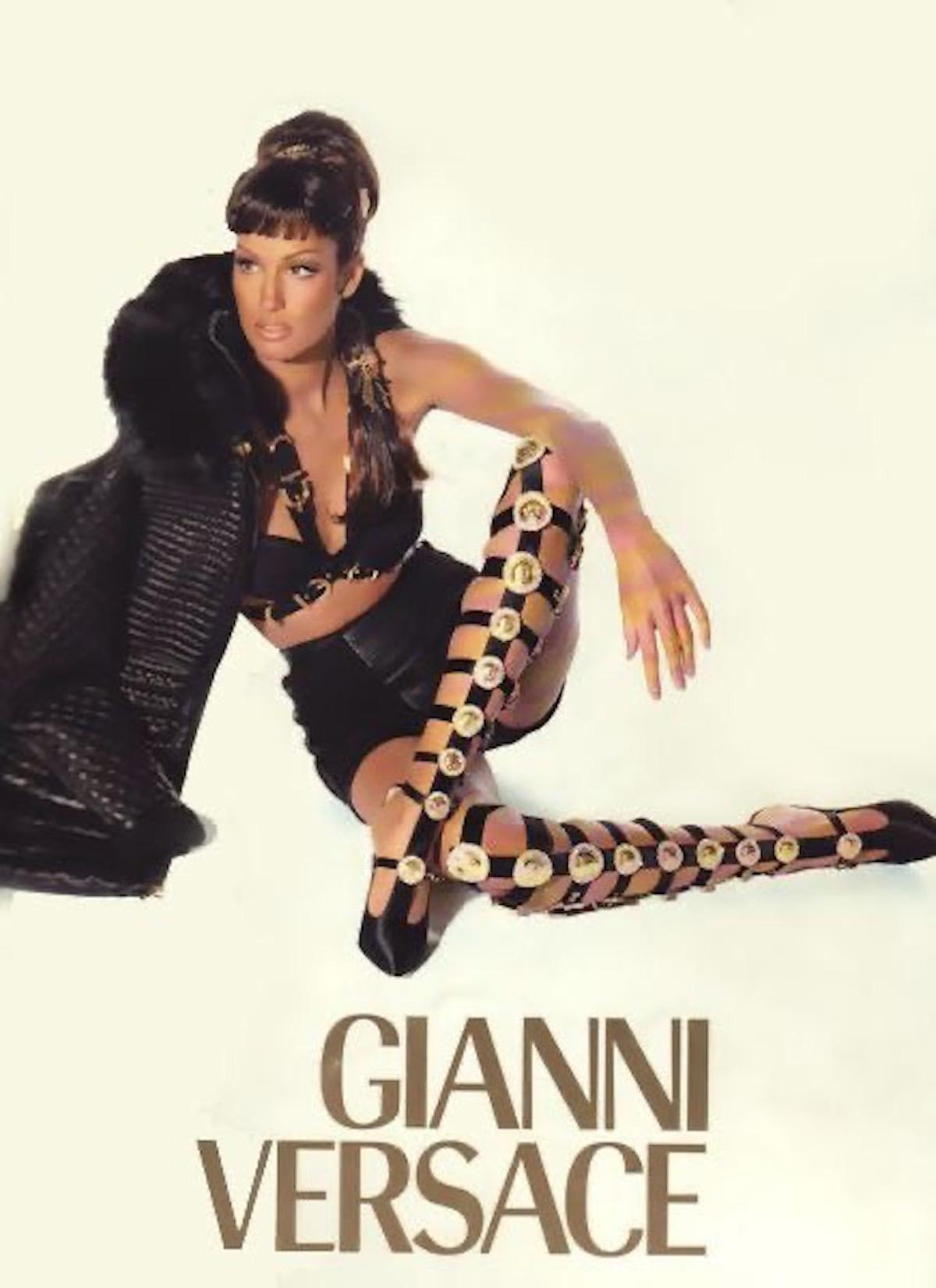Gianni Versace F/W 1992 Miss S&M runway quilted puffer jacket 8