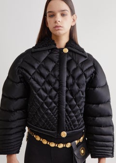 Gianni Versace F/W 1992 Miss S&M runway quilted puffer jacket