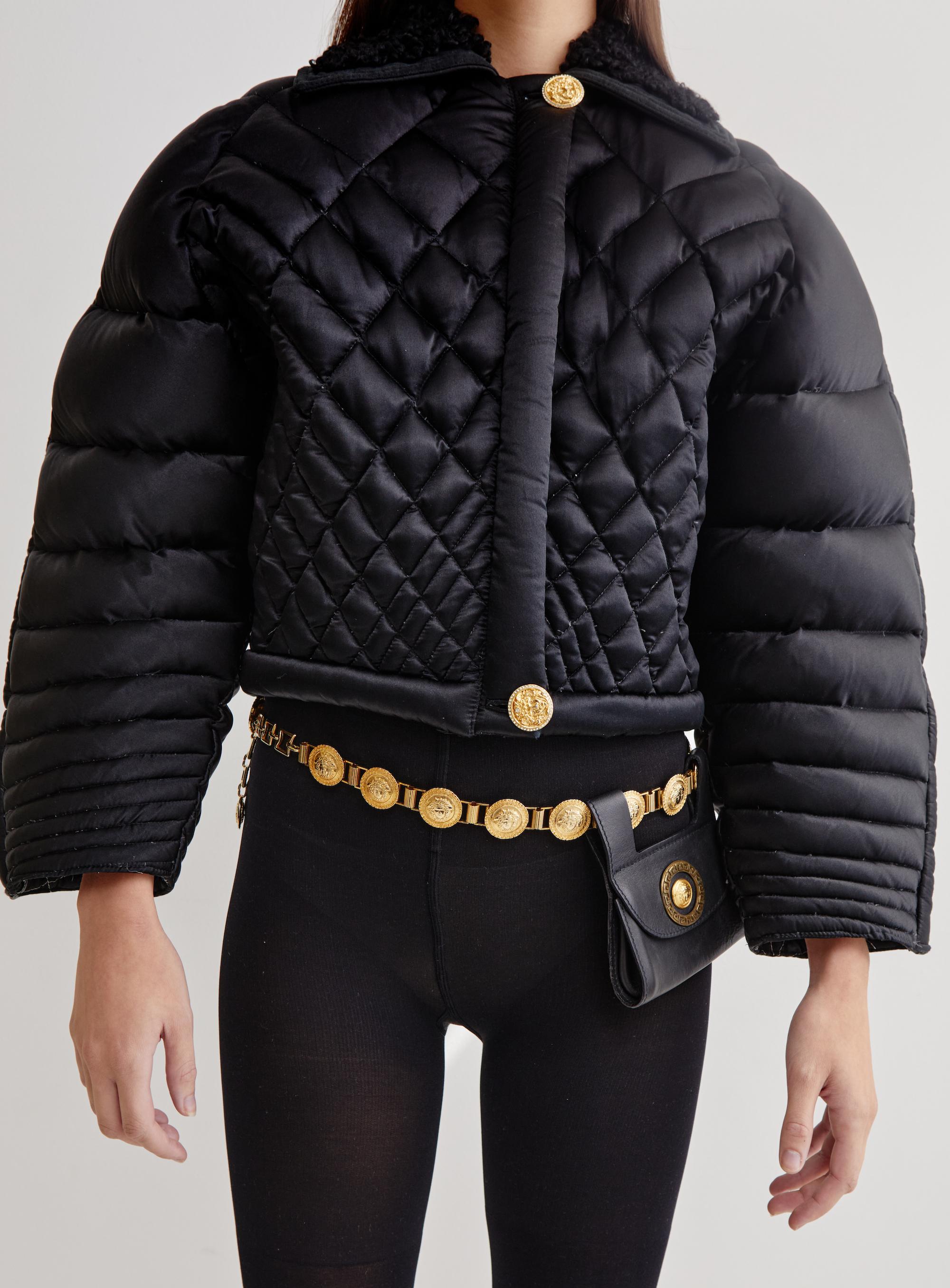 Women's or Men's Gianni Versace F/W 1992 Miss S&M runway quilted puffer jacket