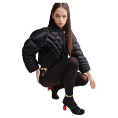 Gianni Versace F/W 1992 Miss S&M runway quilted puffer jacket