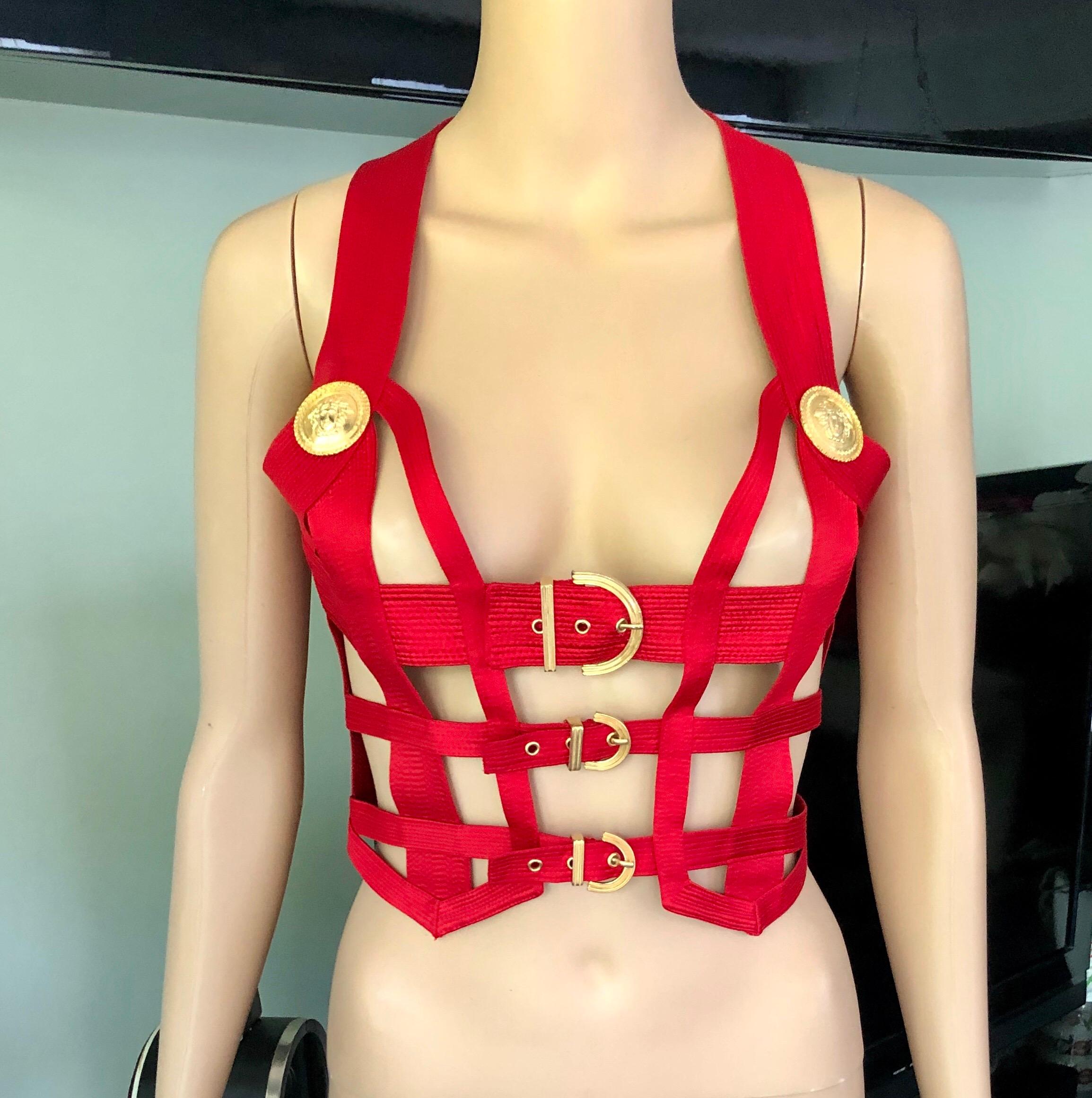 versace harness dress