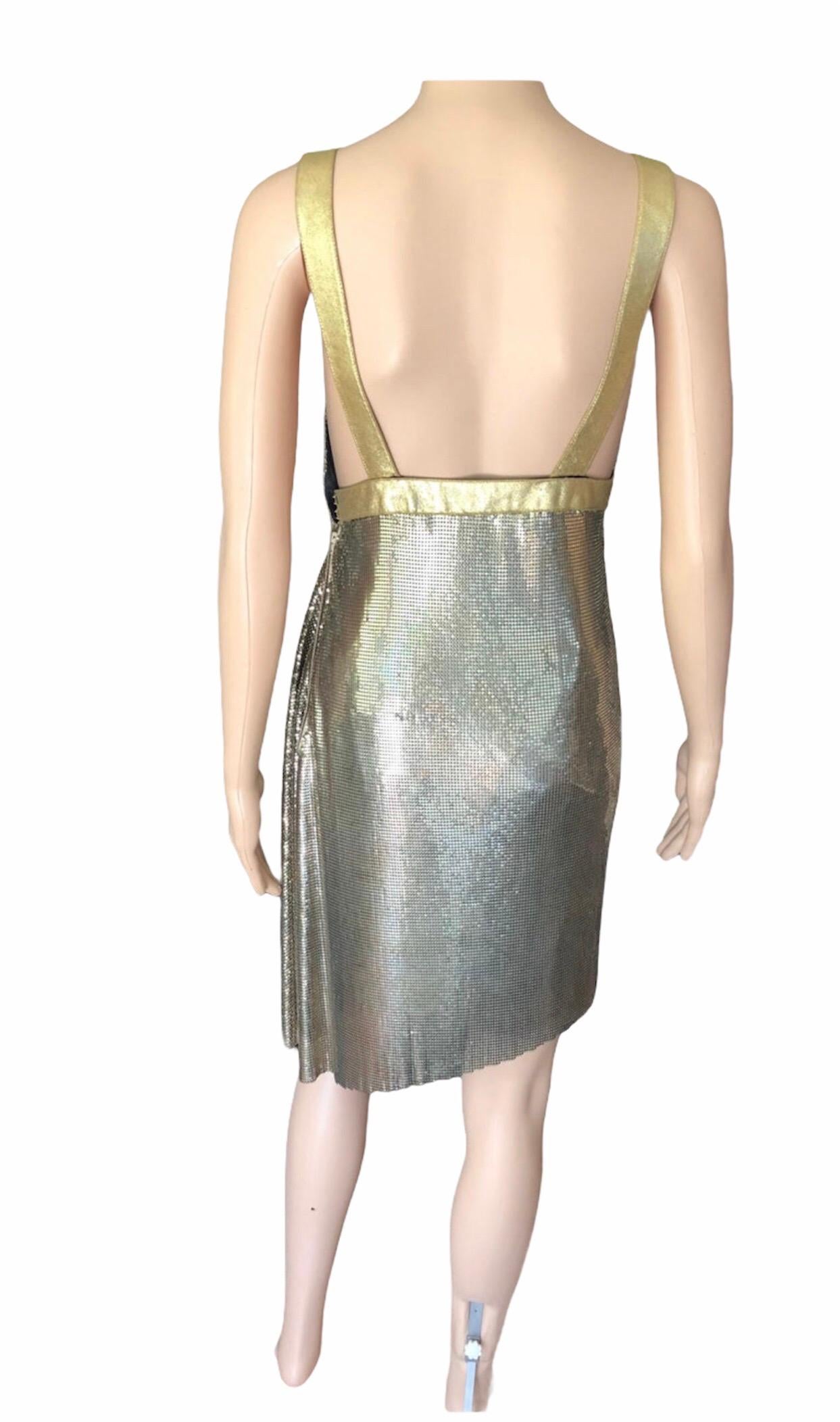 versace metal mesh dress