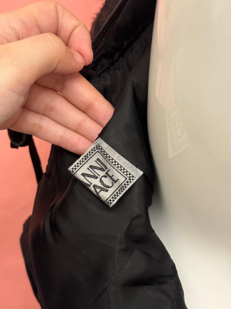 超レア Gianni Versace レザードレス ミンク付き F/W 1997 Gianni Versace F/W 1997 lambskin leather and mink fur dress