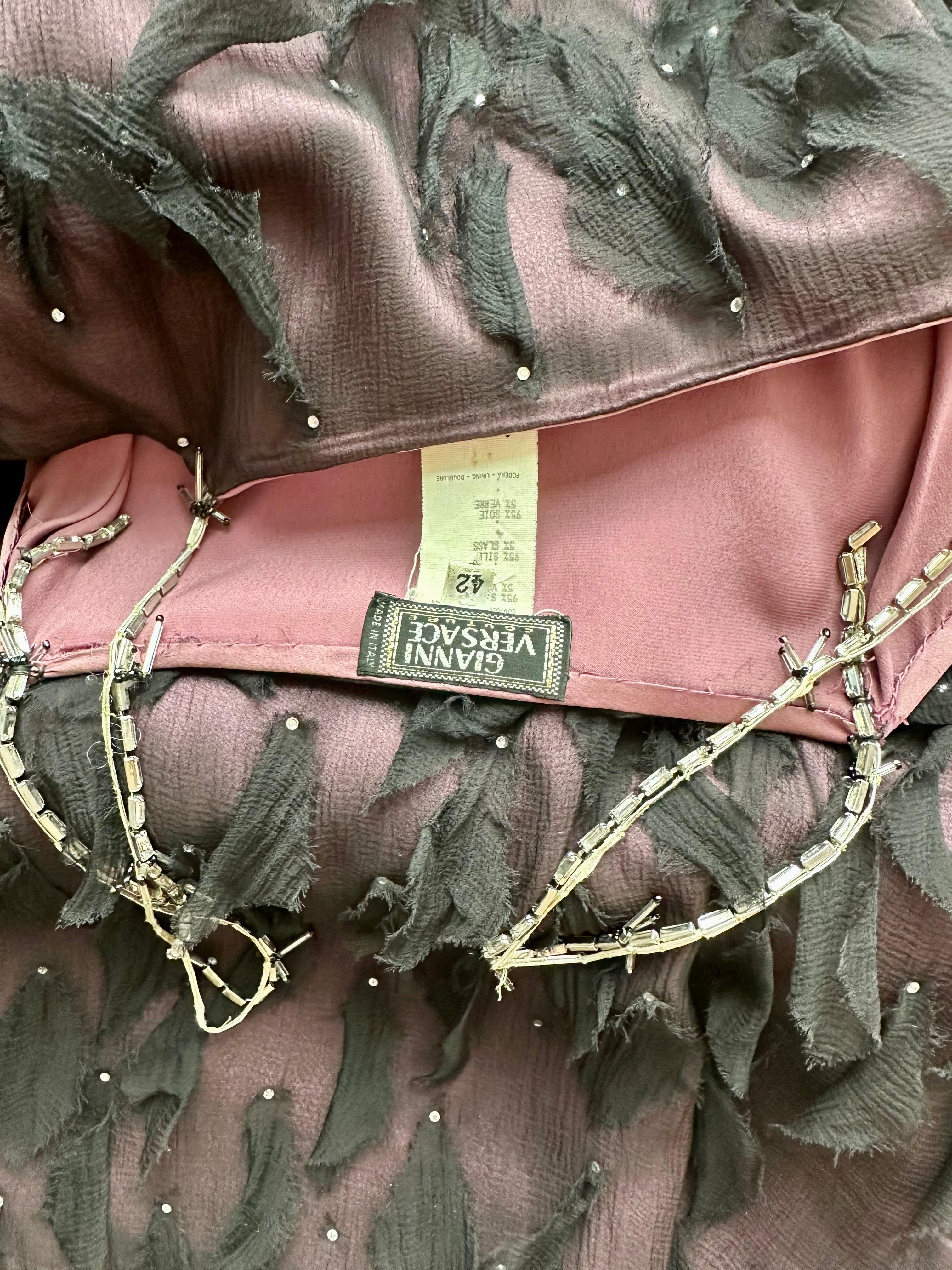 Gianni Versace H/W 1998 Laufsteg Barbed Draht-Minikleid mit Kristallverzierung im Angebot 12
