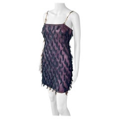 Gianni Versace F/W 1998 Runway Barbed Wire Crystal Embellished Mini Dress