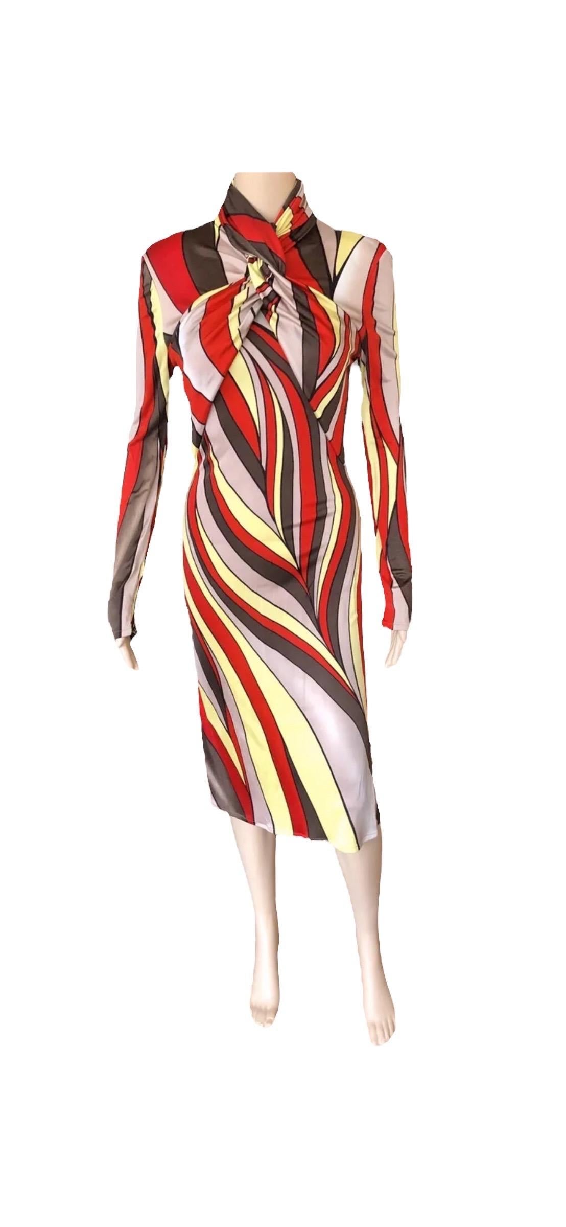 Gianni Versace F/W 2000 Runway Editorial Unworn Midi Dress  For Sale 1