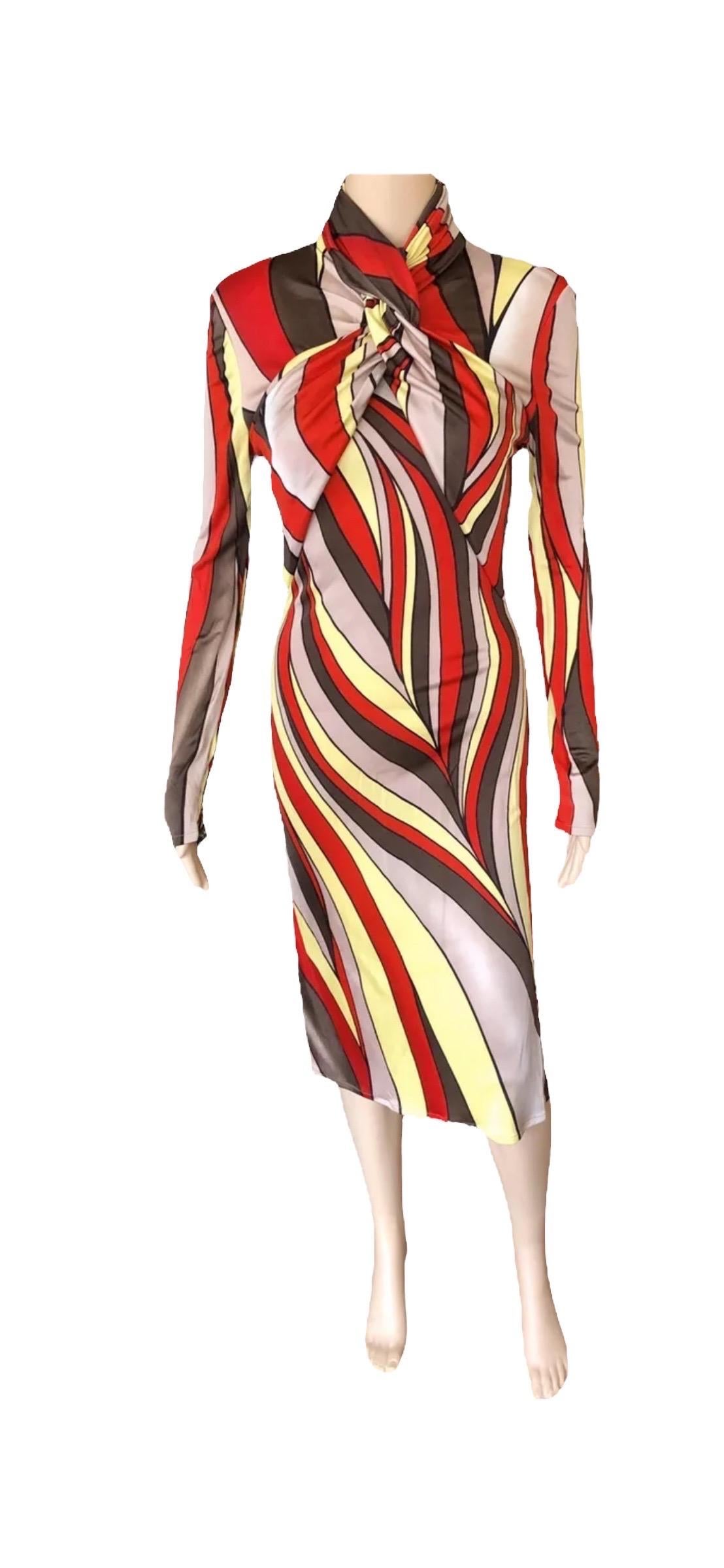 Gianni Versace F/W 2000 Runway Editorial Unworn Midi Dress  For Sale 2