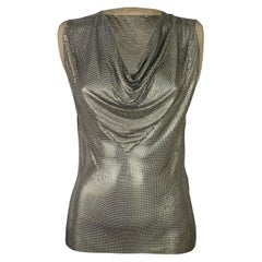 Gianni Versace Fall 1982 Oroton Metal Mesh Top