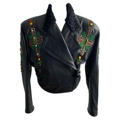 Chaqueta de cuero Gianni Versace Otoño 1991