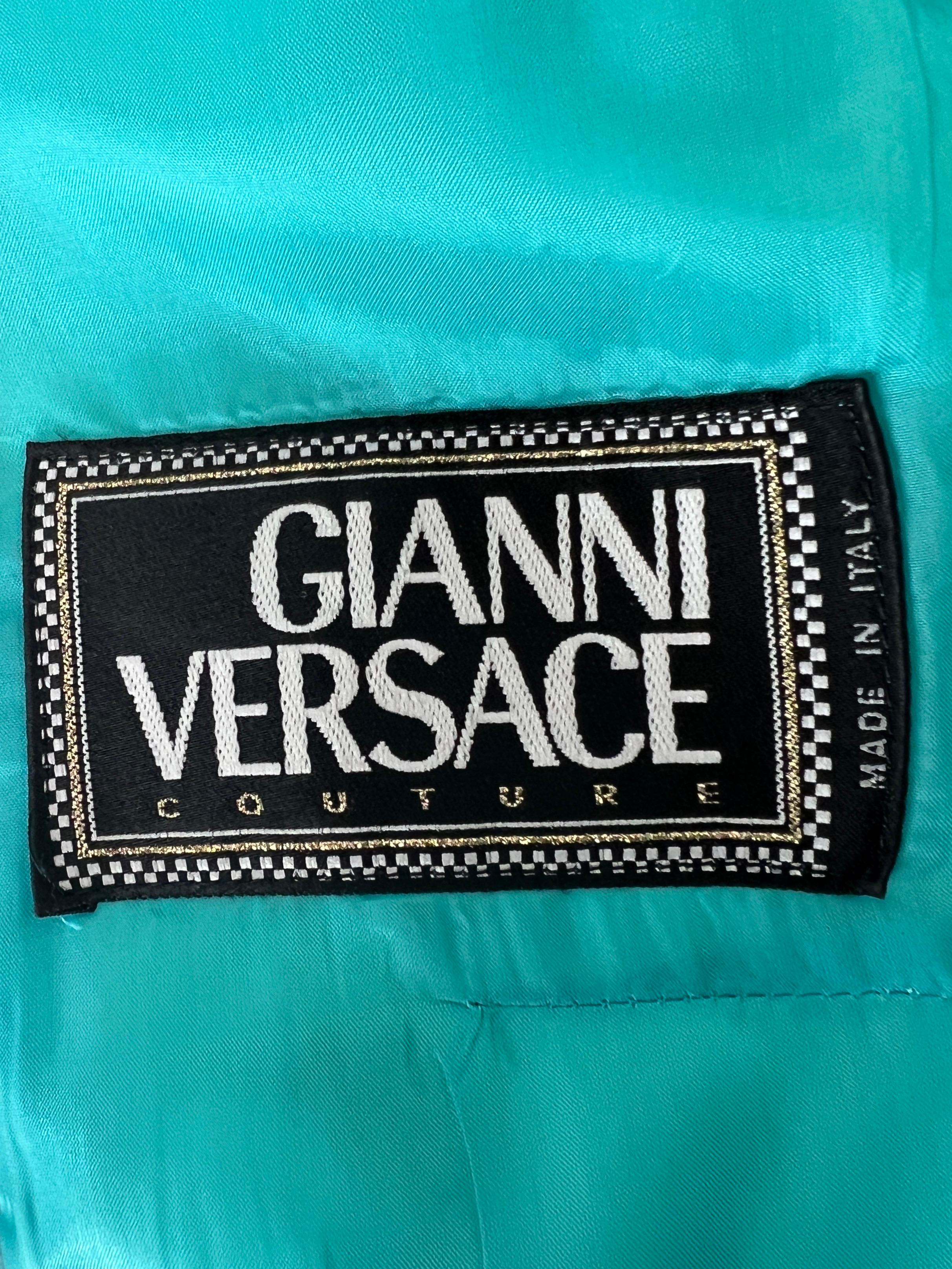 Gianni Versace Herbst 1995 Anzug aus Wolle im Angebot 3