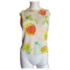 Gianni Versace Floral Crop Top mit Blumenmuster, F/S 1996