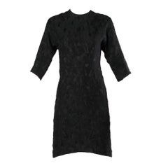 Gianni Versace for Istante Vintage Black Embossed Black Dress
